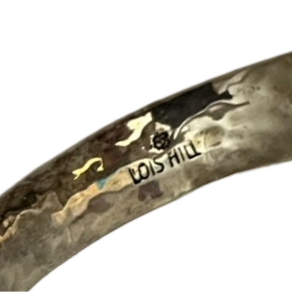 Vintage Sterling Silver Cuff Bracelet have Granulated Details Retired Lois Hill - Picture 10 of 15